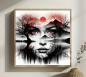 Preview: Diamond Painting 40x40 Frau & Landschaftsdesign